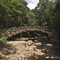 Boulder bridge in Rock Creek Park